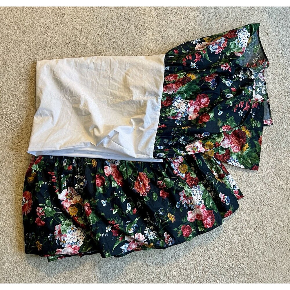 Vintage RALPH LAUREN Cosette Isadora Queen Size Dust Ruffle / Bed Skirt